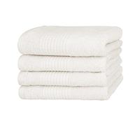 Merana Rome Set de Serviettes | Absorbant, Doux et Non Pelucheux | qualité éponge de Luxe | 100% Coton | Oeko-TEX | 590 GSM (4X Serviettes pour invités (30x50cm))