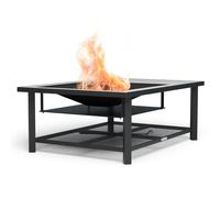 Merano Avanzato L brasero 3 en 1 avec fonction barbecue utilisable comme table 122 x 87 cm