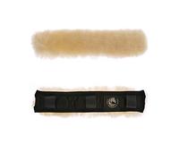 Merauno® Genickprotecteurs en Peau d'agneau - Cheval Protection Genick en Fourrure véritable pour Le Maintien, Arbre de séparation et tête & Bride de Protection pour Courroies et chaînes