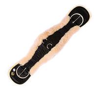Merauno® Sangle de selle Western en laine d'agneau de qualité - Forme anatomique concave spéciale pour une meilleure adhérence - Couleur : naturel, noir, marron, anthracite