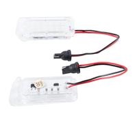 Merautop SJ Lot de 2 lampes LED de rechange pour plaque d'immatriculation F0.r-d Fiesta Galaxy MKIII C-MAX Focus Jaguar XF Ranger S-MAX Kuga Accessoires de voiture Pièce # 6M2A13550AA 6M2A13550AB
