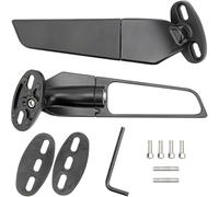 Merautop SJ Lot de 2 rétroviseurs de moto de rechange pour Ninja 250 300 400 650 ZX10R ZX6R ZX-636 2019-2022 Rétroviseurs extérieurs pivotants universels pour moto ATV
