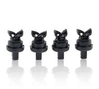 Merautop SJ Lot de 4 clips de fixation de rechange en plastique noir pour Clio II Laguna II 7705099001 8200675047 1606854680