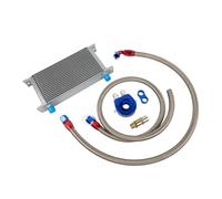 Merautop SJ Refroidisseur d'huile 19 rangées AN10 - Kit de refroidissement supplémentaire - Universel - Refroidisseur d'huile moteur - Refroidisseur d'huile moteur - Avec 2 tuyaux d'huile