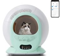 MERAX Bac à litière Autonettoyant Automatique, Élimination des odeurs avec contrôle APP & 65L+9L Grande capacité Smart Health Monitor