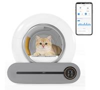 Merax Litière pour chat autonettoyante, Toilette automatique pour chat, Commande par application/Capacité max 65L/Capteur infrarouge/Élimine les odeurs/Moniteur de santé intelligent/Verrouillage de