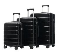Merax Lot de 3 valises (M-L-XL) - Valise de voyage de 50 à 60 cm, en ABS + PC, avec doubles roulettes à 360°, serrure TSA et compartiments intérieurs, pour voyages d'affaires et vacances en famille
