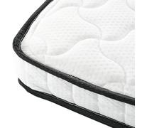 Merax Matelas à ressorts 90 x 190 cm, dureté H3, 12 cm d'épaisseur, modules ergonomiques, soulagement lombaire, roulé, respirant, matelas de couchage confortable pour toutes les positions de sommeil