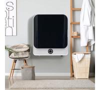 Merax Petit sèche-linge avec 5 programmes - Montage mural - Sèche-linge avec protection contre la surchauffe et filtration multiple - 3 kg effectivement jusqu'à 4,5 kg - 830 W
