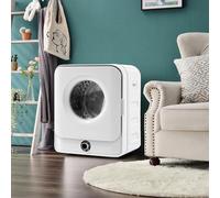 Merax Sèche-linge à évacuation mural inox 2,5 kg (jusqu’à 4 kg) 830 W - Double filtre, 5 programmes, montage mural gain de place - Blanc