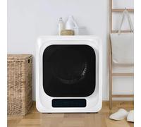 Merax Sèche-linge mural inox 3 kg (jusqu’à 4 kg) 850 W - 6 programmes & 6 fonctions, multi-filtration, protection surchauffe, montage mural - Blanc