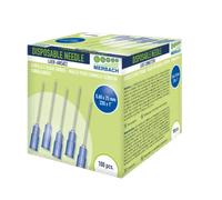 Merbach Injection Needle - Blue -100pcs 0.60 x 25 mm