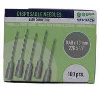 Merbach Injection needle - Gray -100 pcs 0.40 x 13 mm