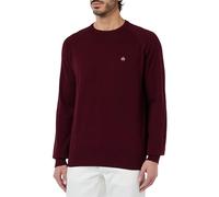 Merc Berty Crew Neck Jumper in Burgundy, Large