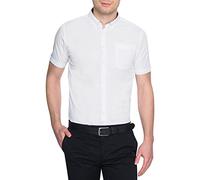 Merc of London Baxter, Shirt, Short Sleeve Chemise habillée, Blanc (White), Medium (Taille Fabricant: M) Homme