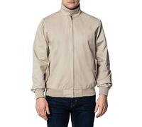 Merc of London Blouson Harrington avec doublure en tartan Blouson Homme Beige (Beige) Medium (Taille fabricant: M) lot de