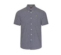 Merc of London Elmer Shirt, Navy, M Men's