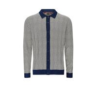 Merc of London Ezra Knitted Mens Shirt in Blue, Small