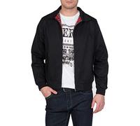 Merc of London Harrington,Jacket Blouson, Noir (Noir), Large (Taille Fabricant: L) Homme