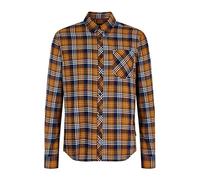 Merc of London Homme Shaler Button Down Shirt, Burnt Orange, S EU