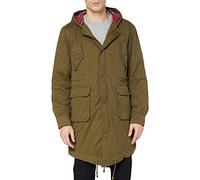 Merc of London Homme Tobias Parka Trench coat, Vert (Vert Kaki), XL EU