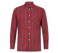 Merc of London Neddy, Shirt Chemise habillée, Rouge (Stewart Red), X-Large (Taille Fabricant: XL) Homme