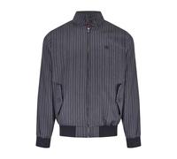 Merc of London Veste Harrington à Rayures pour Homme Fouberts, Gris Foncé, XXL