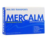 Mercalm Diménhydrinate Et Caféine Mal De Transports 15 Comprimés Pelliculés Sécables
