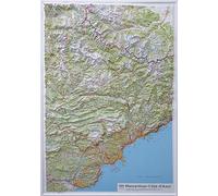 Carte murale en relief - Mercantour & Côte d'Azur - 80 x 113 cm | IGN