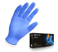 MERCATOR GoGrip Gants nitrile Bleu Taille M - 500 pièces Gants de protection jetables non poudrés sans latex extra fort Texture diamant