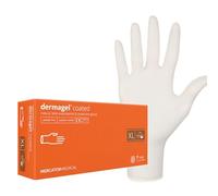 MERCATOR MEDICAL Dermagel Coated 21859 Lot de 100 gants de visite jetables non stériles sans poussière Taille XL