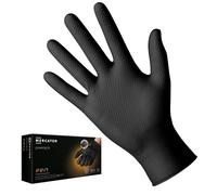 MERCATOR MEDICAL Guantes de nitrilo Powergrip, negros, XL, 50 piezas RP30010005_0001
