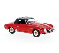 Mercedes 190 Sl (W121) Rouge - Capote Fermée 1/24 Welly-Welly