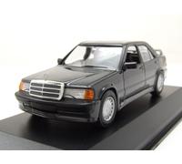 Mercedes 190E 2.3-16 W201 1984 Noir Métallique Modèle Réduit 1:43 Maxichamps