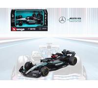 BBurago Voiture miniature métal Mercedes AMG W15 F1 2024 Russell 1/43 Officiel Édition Collector