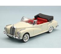 Mercedes 300 D 1958 Cabriolet Blanc 1:43 Modèle RIO4459 RIO