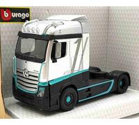 Bburago Cabine de camion miniature Mercedes-Benz Actros 1/43 Gris et Vert B18-32202