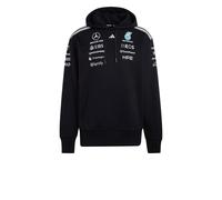 Mercedes AMG Adidas Hoodie 2026 Team Drive F1 Noir con tasche