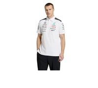 Adidas Polo Mercedes-AMG Petronas F1 Team Engineers Manches courtes Blanc L Homme