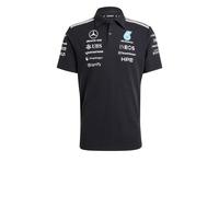 Mercedes AMG Adidas Polo Maillot Noir 2026 Formula 1 Team Engineers Coton