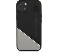 Mercedes-AMG Couverture arrière en silicone deux tons pour iPhone 13 Mini (5.4") - Noir/Blanc
