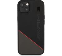 Mercedes-AMG Couverture arrière en silicone deux tons pour iPhone 13 Mini (5.4") - Noir/Rouge