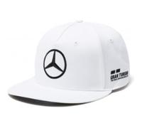 Mercedes AMG F1 Team Driver Puma Hamilton Flat Peak Casquette Blanc Officiel 2018