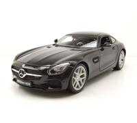 Maisto Mercedes AMG GT : Voiture Miniature à l'échelle 1/18, avec Suspension, Portes, Coffre et Capot ouvrant, modèle Fini, orientable, 24 cm, Noir (531398)