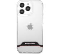 Mercedes-AMG Horizontal Red Line Back Cover - Convient pour Apple iPhone 13 Pro Max (6.7") - Rouge