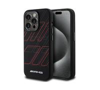 Mercedes-AMG Housse Large Rhombuses MagSafe Noir - iPhone 15 Pro