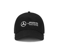 Mercedes AMG Petronas Casquette F1 avec Logo de l'équipe 3D - Noir - Taille Unique