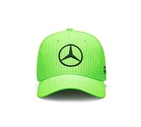 Mercedes AMG Petronas Formula One Team - Casquette Enfant Lewis Hamilton 2023 - Vert Fluo - Taille Unique