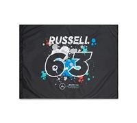 Mercedes AMG Petronas Formula One Team - Collection officielle Formule 1 Merchandise - Drapeau George Russell - Multicolore - Taille: Taille unique
