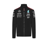 Mercedes AMG Petronas Veste Softshell de l'équip F1 2024 pour hommes - Noir - Taille: S